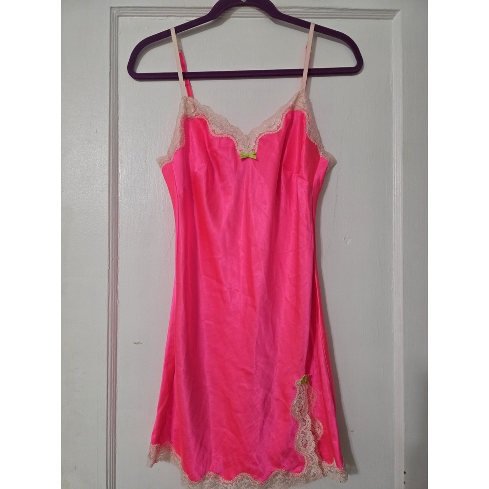 Victorias Secret Babydoll Womens Sleep Neon Pink Size Small